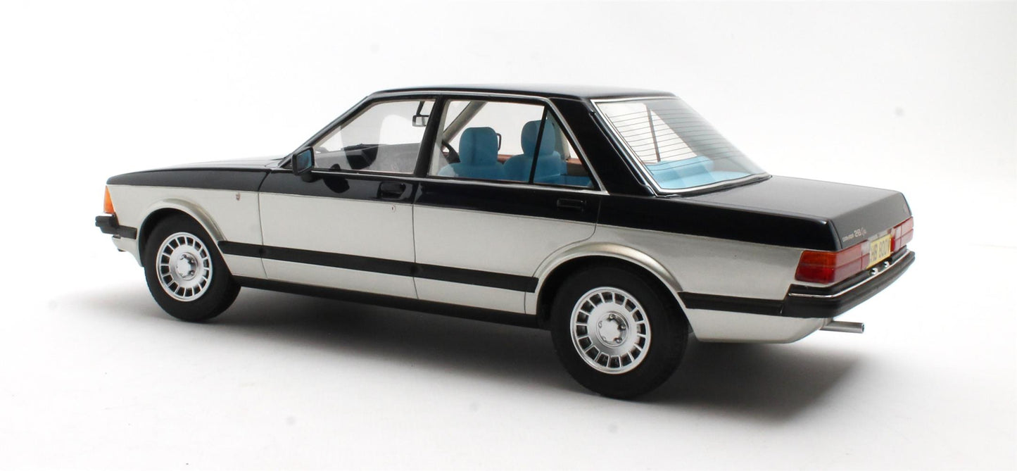 1/18 Ford Granada 2.8 Ghia Sapphire blue/silver - Cult Models - CML133-6