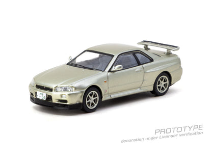 1/64 Nissan Skyline GT-R R34 Millenium Jade - Tarmac Models - JC64-012-MJ
