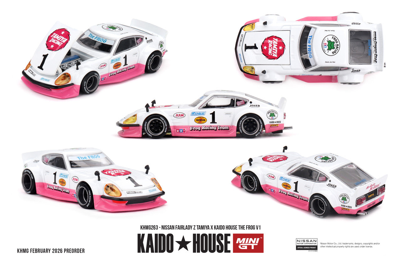 1/64 Nissan Fairlady Z TAMIYA x KAIDO HOUSE "The FROG" V1  - Mini GT - MGTKHMG263