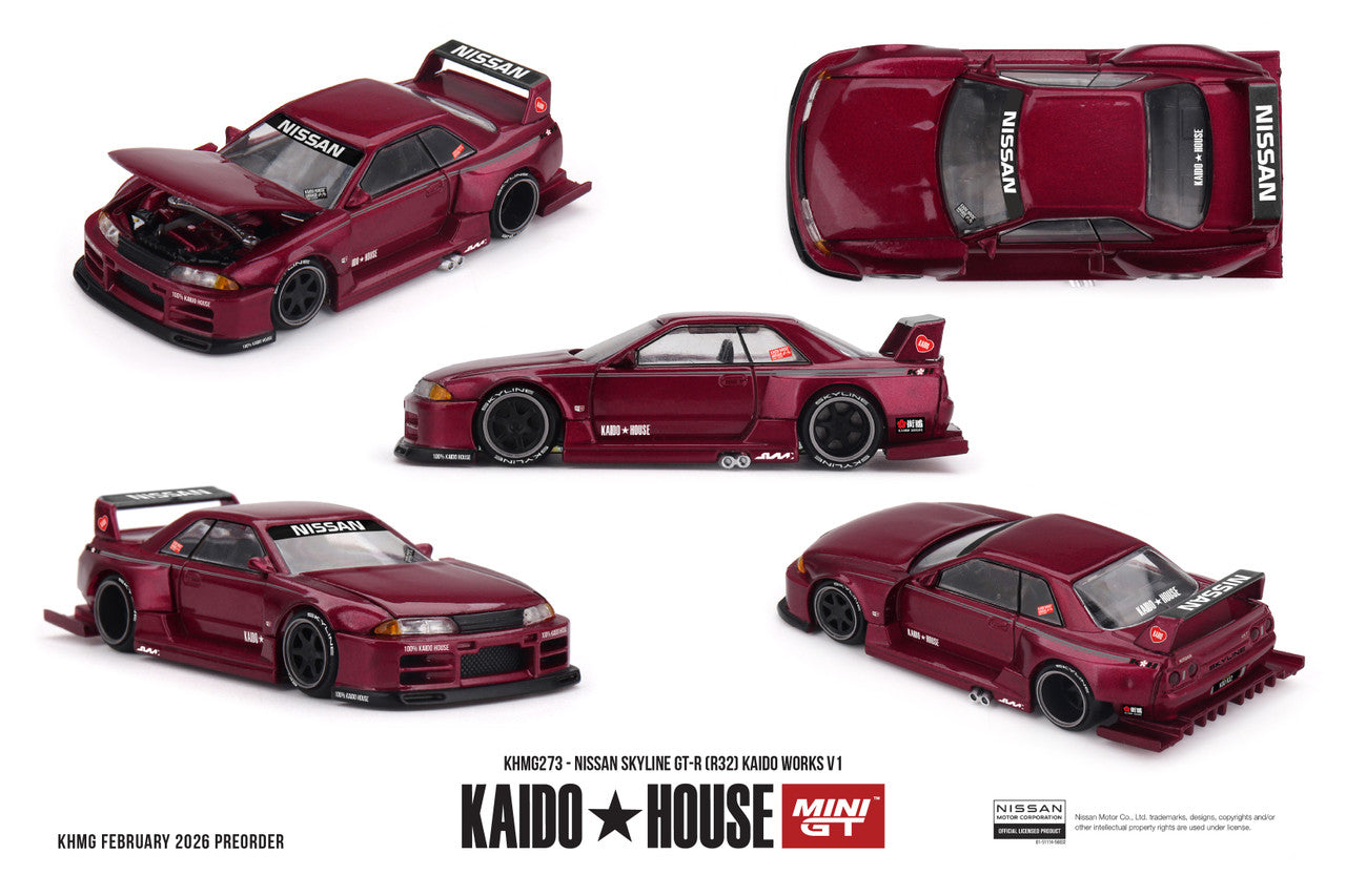 1/64 Nissan Skyline GT-R (R32) KAIDO WORKS V1  - Mini GT - MGTKHMG273