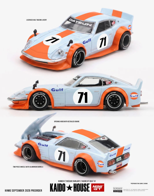 1/64 Nissan Fairlady Z Kaido GT GULF V1 - Kaido House - MGTKHMG317 *** Pre Order ***