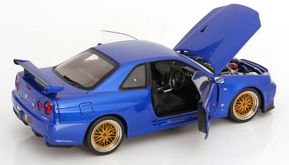 1/12 Nissan Skyline GT-R R34 V-Spec II BBS rims 2001 blue metallic-metallic - KK Scale - KKDC120211-2