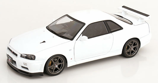 1/12 Nissan Skyline GT-R R34 V-Spec II OEM rims 2001 white - KK Scale - KKDC120213-1