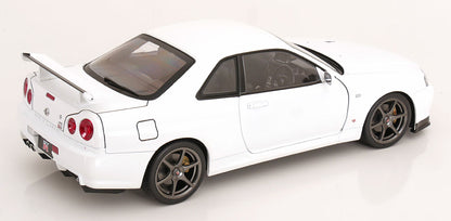 1/12 Nissan Skyline GT-R R34 V-Spec II OEM rims 2001 white - KK Scale - KKDC120213-1