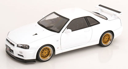 1/12 Nissan Skyline GT-R R34 V-Spec II BBS rims 2001 white - KK Scale - KKDC120213-2