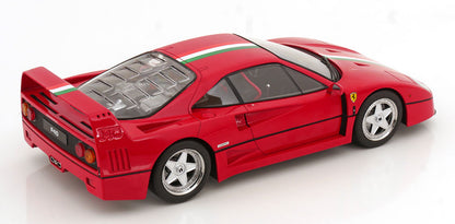 1/18 - Ferrari F40 Italia Design with Red Seats, red/white/green - KKDC180696 - KK Diecast