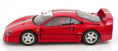 1/18 - Ferrari F40 Italia Design with Red Seats, red/white/green - KKDC180696 - KK Diecast