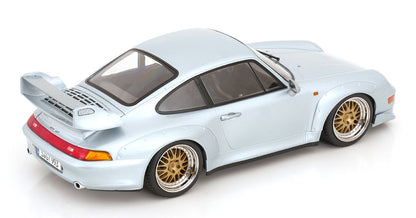 1/18 - Porsche 911 993 GT2 COUPE 1996 - CERCHI BBS - BBS RIMS - SILVER - KK Diecast - KKDC181421B