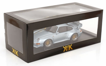 1/18 - Porsche 911 993 GT2 COUPE 1996 - CERCHI BBS - BBS RIMS - SILVER - KK Diecast - KKDC181421B