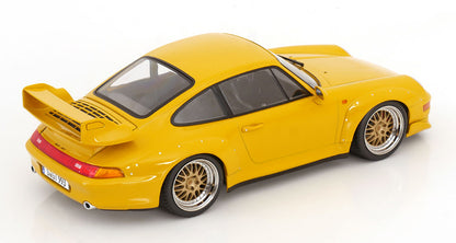 1/18 - Porsche 911 993 GT2 COUPE 1996 - CERCHI BBS - BBS RIMS - YELLOW - YELLOW - KK Diecast - KKDC181422B