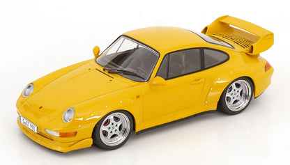 1/18 - Porsche 911 993 GT2 COUPE 1996 - CERCHI SPEEDLINE - SPEEDLINE RIMS - YELLOW - KK Diecast - KKDC181422S