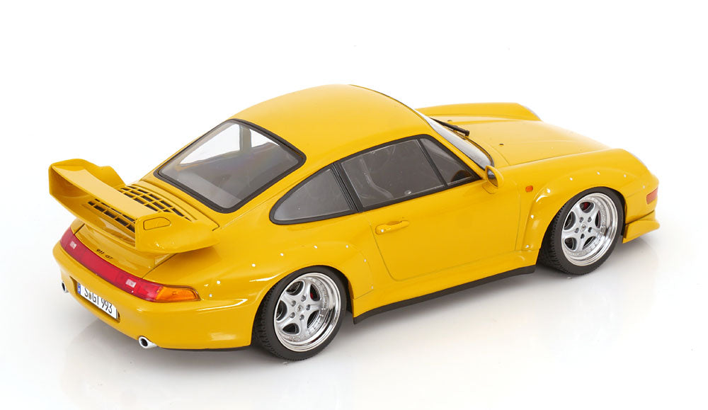 1/18 - Porsche 911 993 GT2 COUPE 1996 - CERCHI SPEEDLINE - SPEEDLINE RIMS - YELLOW - KK Diecast - KKDC181422S