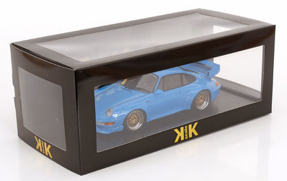 1/18 - Porsche 911 993 GT2 COUPE 1996 - CERCHI BBS - BBS RIMS - LIGHT BLUE - KK Diecast - KKDC181423B
