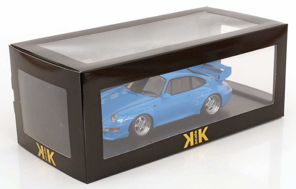 1/18 - Porsche 911 993 GT2 COUPE 1996 - CERCHI SPEEDLINE - SPEEDLINE RIMS - LIGHT BLUE - KK Diecast - KKDC181423S