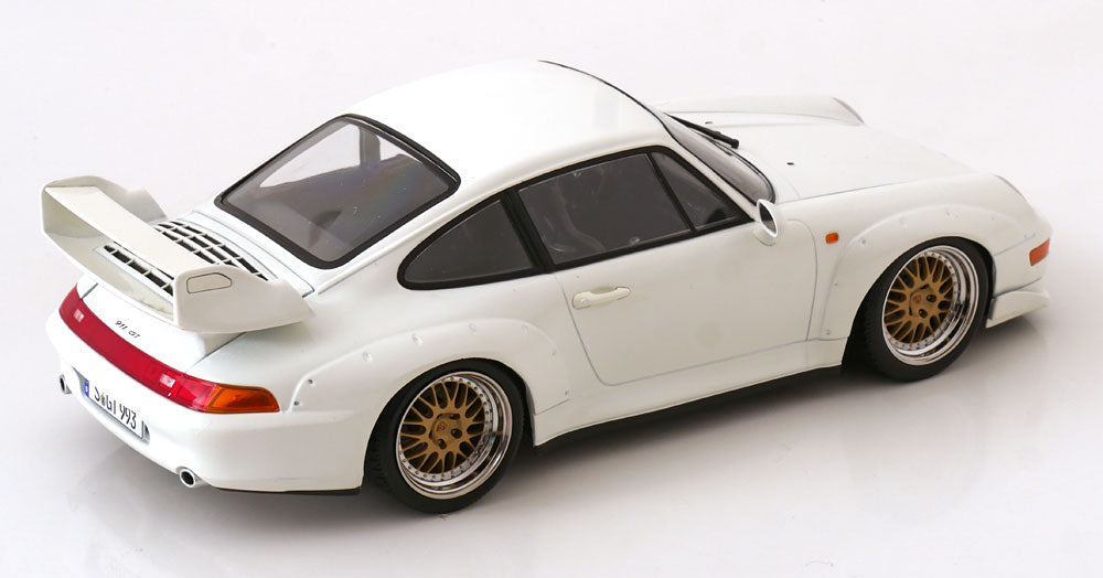 1/18 - Porsche 911 993 GT2 COUPE 1996 - CERCHI BBS - BBS RIMS - WHITE - KK Diecast - KKDC181424B