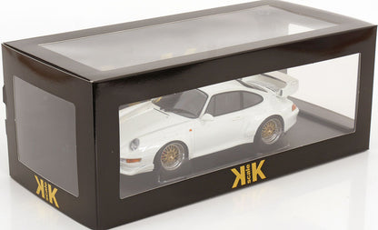 1/18 - Porsche 911 993 GT2 COUPE 1996 - CERCHI BBS - BBS RIMS - WHITE - KK Diecast - KKDC181424B
