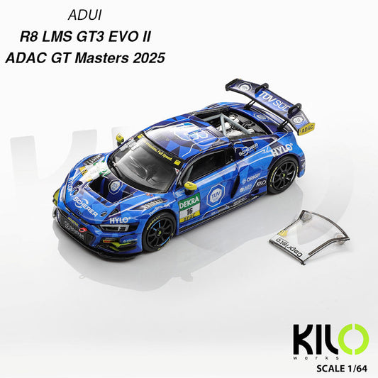 1/64 Audi R8 LMS GT3 EVO II ADAC GT Masters 2025 #16  - KiloWorks - KLW0036-2