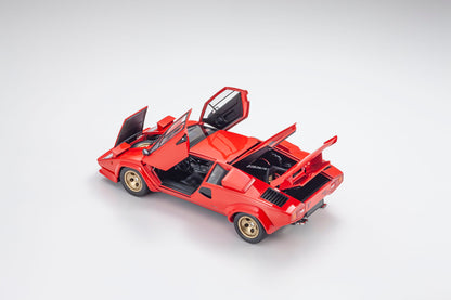 1/18 - Lamborghini Countach LP 5000 Quattrovalvole Red/Black interior - Kyosho - K08320RBKG