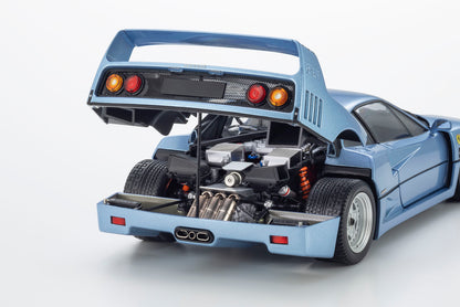 1/18 Ferrari F40 Light Blue Metallic / Red - Kyosho - 2 colour options
