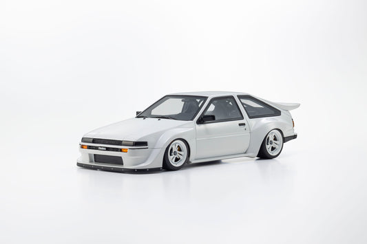 1/18 Toyota Sprinter Trueno AE86 Khyzyl Saleem White - Kyosho Models  -  KSR18070W