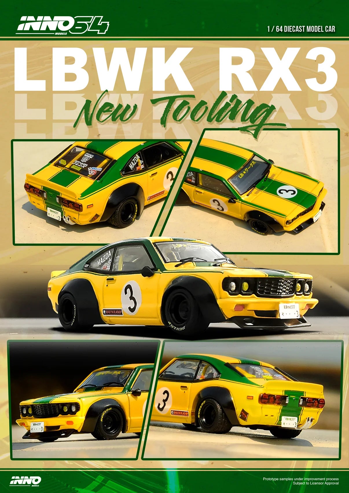 1/64 - LBWK MAZDA RX3 SAVANNA - INNO64