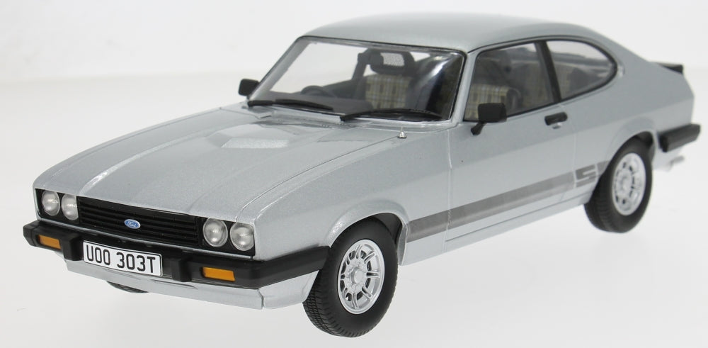 1/18 Ford Capri MKIII 3.0 S - Stato Silver RHD Bodie - UOO 303T - UK Special 500pcs - MCG  -  MCG 18797