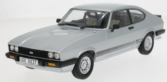 1/18 Ford Capri MKIII 3.0 S - Stato Silver RHD Bodie - UOO 303T - UK Special 500pcs - MCG  -  MCG 18797