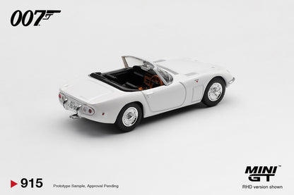 1/64 TOYOTA 2000GT ROADSTER YOU ONLY LIVE TWICE (RHD) ENGLISH BLISTER PACKAGING - Mini GT - MGT00915-007E
