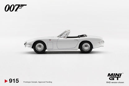 1/64 TOYOTA 2000GT ROADSTER YOU ONLY LIVE TWICE (RHD) ENGLISH BLISTER PACKAGING - Mini GT - MGT00915-007E