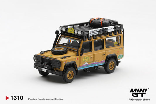 1/64 LAND ROVER DEFENDER 110 1998 CAMEL TROPHY TIERRA DEL FUEGO CT.36 ROMANIA - Mini GT - MGT01310