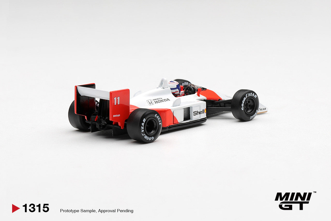 1/64  MCLAREN MP4/4 NO.11 ALAIN PROST 1988 CANADIAN GRAND PRIX 2ND PLACE - Mini GT - MGT01315