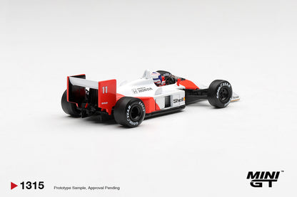 1/64  MCLAREN MP4/4 NO.11 ALAIN PROST 1988 CANADIAN GRAND PRIX 2ND PLACE - Mini GT - MGT01315