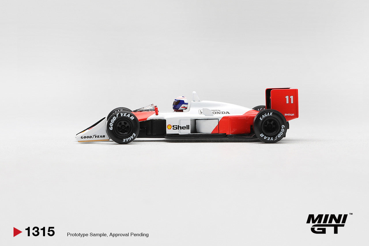 1/64  MCLAREN MP4/4 NO.11 ALAIN PROST 1988 CANADIAN GRAND PRIX 2ND PLACE - Mini GT - MGT01315