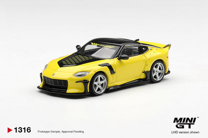 1/64 NISSAN Z VEILSIDE FFZ400 IKAZUCHI YELLOW - Mini GT - MGT01316