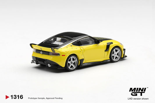 1/64 NISSAN Z VEILSIDE FFZ400 IKAZUCHI YELLOW - Mini GT - MGT01316
