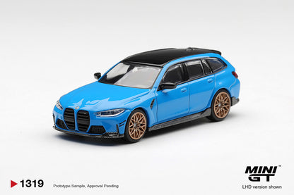 1/64 BMW M3 M PERFORMANCE TOURING RIVIERA BLUE - Mini GT - MGT01319