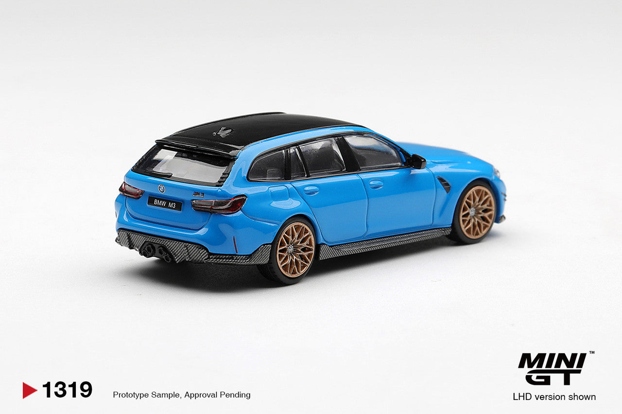 1/64 BMW M3 M PERFORMANCE TOURING RIVIERA BLUE - Mini GT - MGT01319
