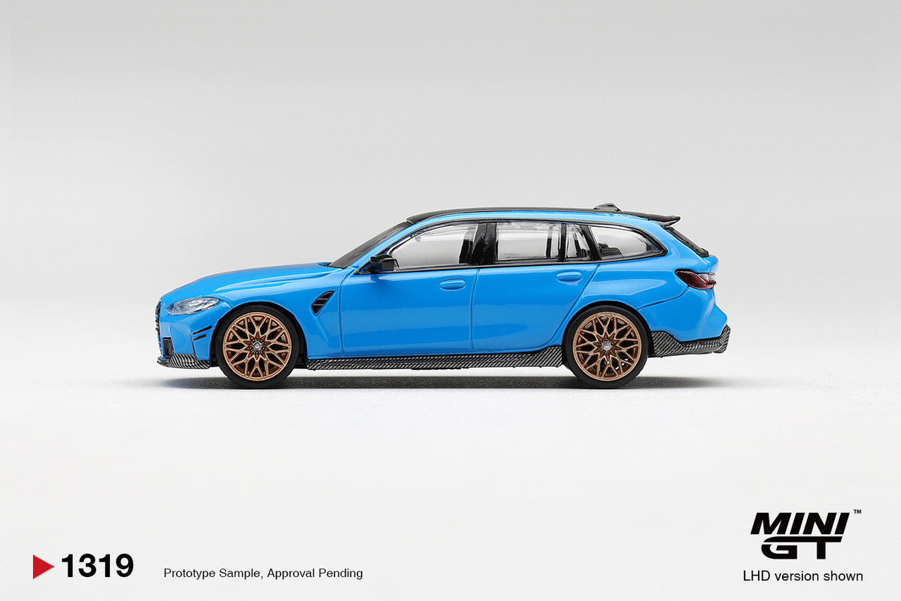 1/64 BMW M3 M PERFORMANCE TOURING RIVIERA BLUE - Mini GT - MGT01319