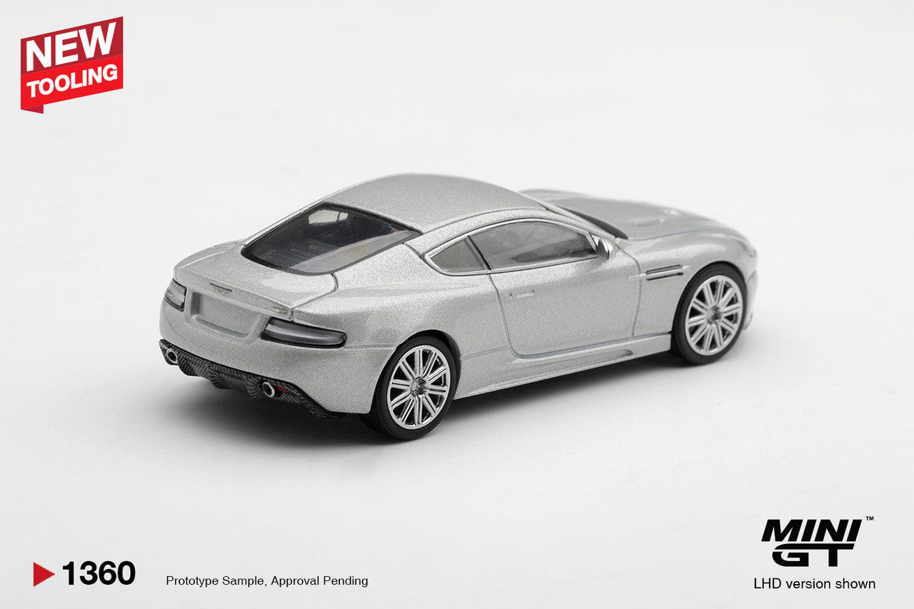 1/64 ASTON MARTIN DBS 2008 LIGHTNING SILVER - Mini GT - MGT01360