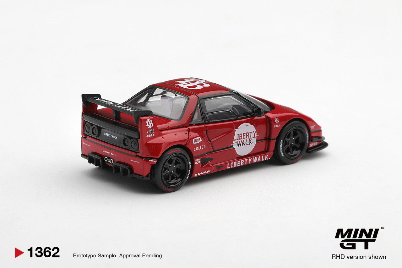 1/64 MAZDA AZ-1 LIBERTY WALK LB40 LB-HINOMARU RED (RHD) - Mini GT - MGT01362