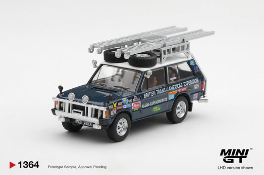 1/64 RANGE ROVER 1971 BRITISH TRANS-AMERICAS EXPEDITION (VXC-765K) (LHD) - Mini GT - MGT01364