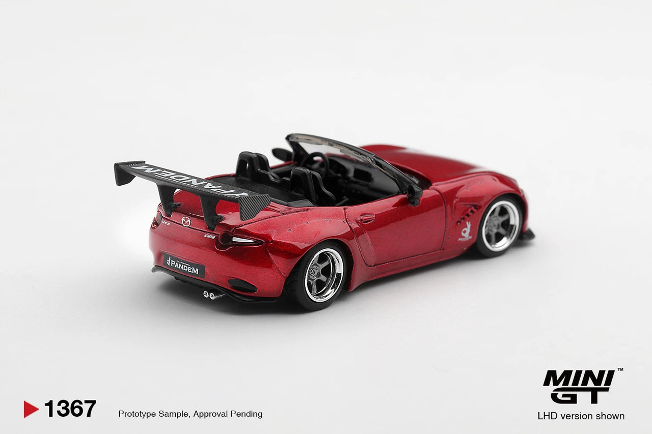 1/64 MAZDA MIATA MX-5 (ND) PANDEM KODO RED (RHD)  - Mini GT - MGT01367
