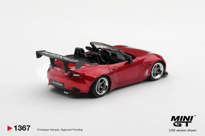 1/64 MAZDA MIATA MX-5 (ND) PANDEM KODO RED (RHD)  - Mini GT - MGT01367