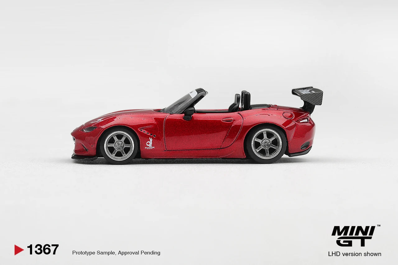 1/64 MAZDA MIATA MX-5 (ND) PANDEM KODO RED (RHD)  - Mini GT - MGT01367