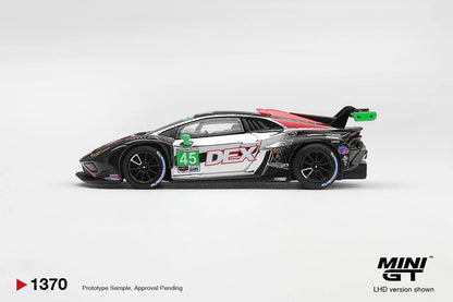 1/64  LAMBORGHINI HURACAN GT3 EVO2 NO.45 DEX WAYNE TAYLOR RACING 2025 IMSA CHVEROLET GRAND PRIX WINNER - Mini GT - MGT01370