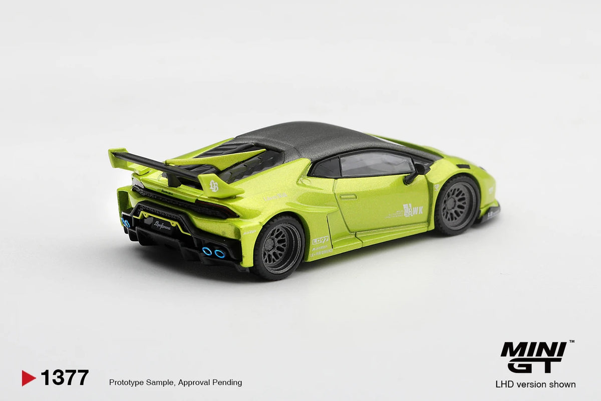 1/64 LAMBORGHINI HURACAN LB WORKS LIME METALLIC - Mini GT - MGT01377 ***Pre Order***