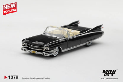 1/64 CADILLAC ELDORADO BIARRITZ 1959 BLACK - Mini GT - MGT01379 ***Pre Order***