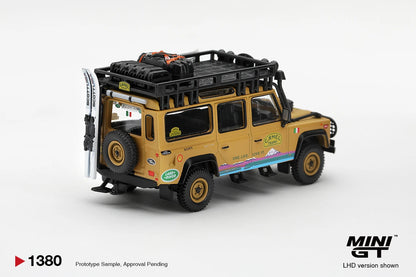 1/64  LAND ROVER DEFENDER 110 1998 CAMEL TROPHY TIERRA DEL FUEGO CT.24 ITALY - Mini GT - MGT01380 ***Pre Order***