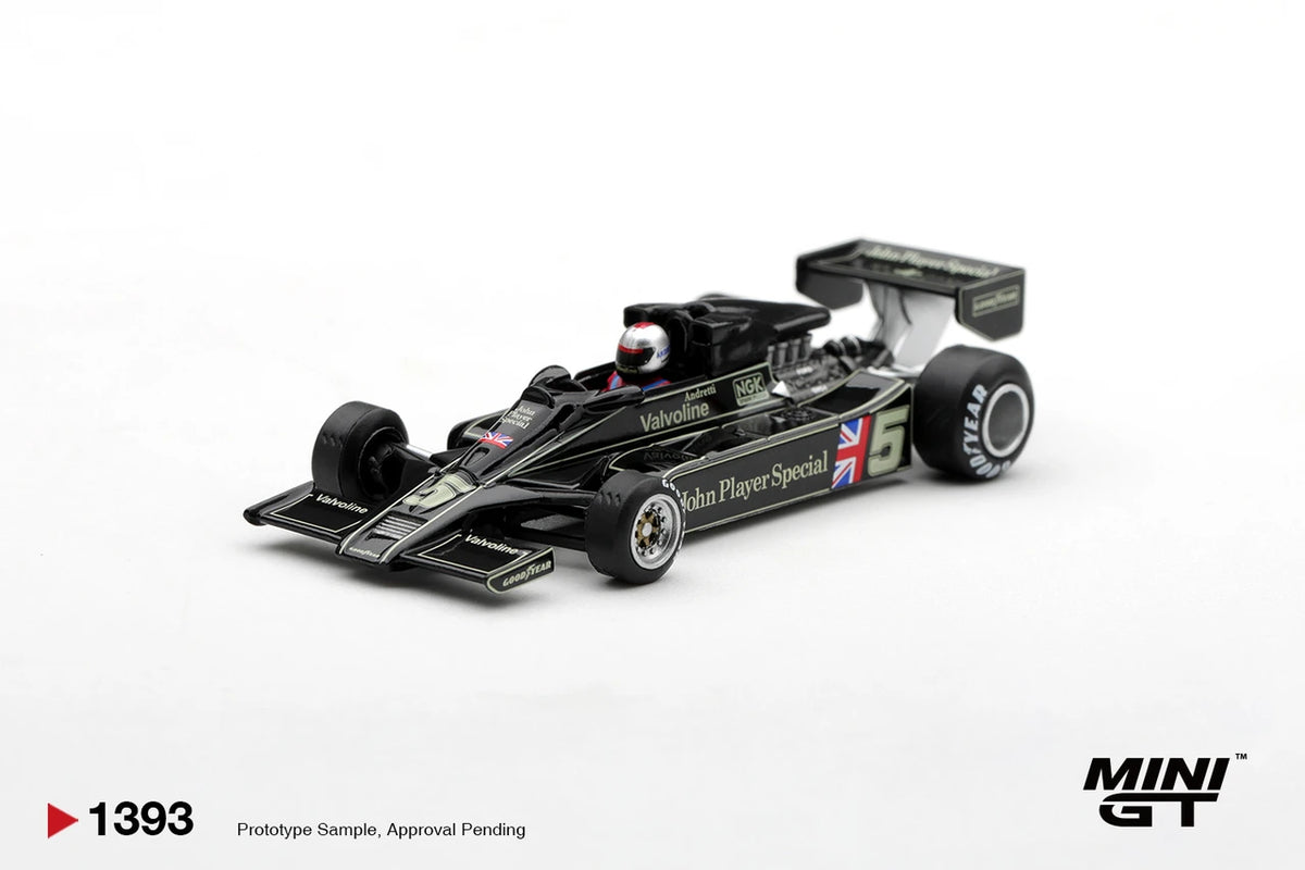 1/64 LOTUS 78 NO.5 MARIO ANDRETTI 1977 US GP WEST WINNER  - Mini GT - MGT01393  ***Pre Order***