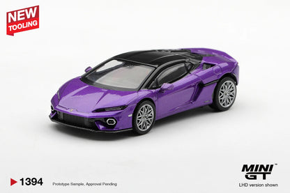 1/64 LAMBORGHINI TEMERARIO VIOLA PASIFAE (RHD) - Mini GT - MGT01394R  ***Pre Order***